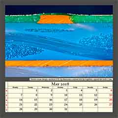 Polished section through a multilayer PCB, Epi-florescence combined with Epi-brightfield, captured field width 0,5mm